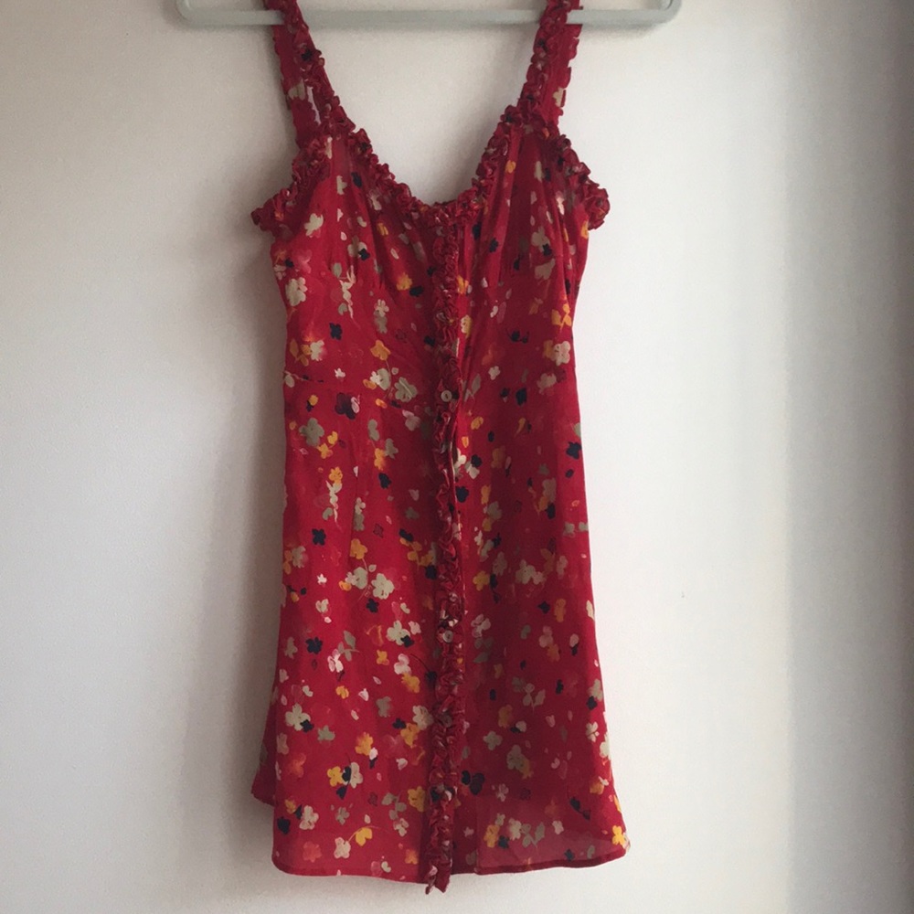 Beautiful Silk red dress; THE JULIA